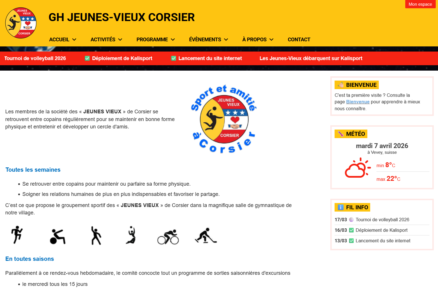 GH Corsier | Mise en place du site internet 🚧